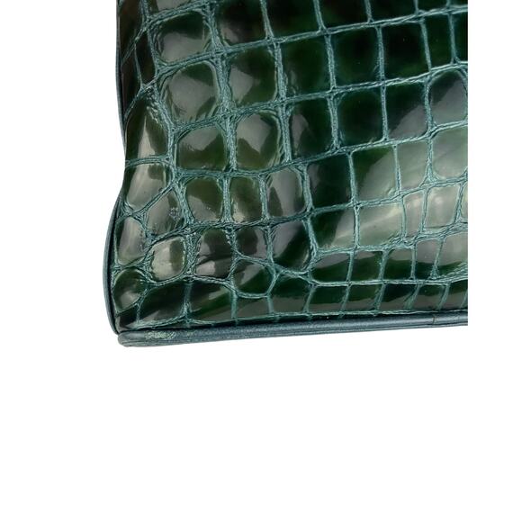 Brighton Sonny Patent Leather Croc Embossed Shoulder Bag - Picture 5 of 10